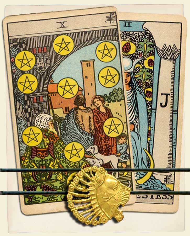 Ten Of Pentacles And The High Priestess Combination Reading With