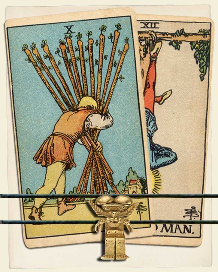 Ten Of Wands And The Hanged Man Combination Reading With Insights For