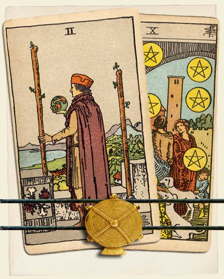 Two Of Wands And Ten Of Pentacles Combination Reading With Insights