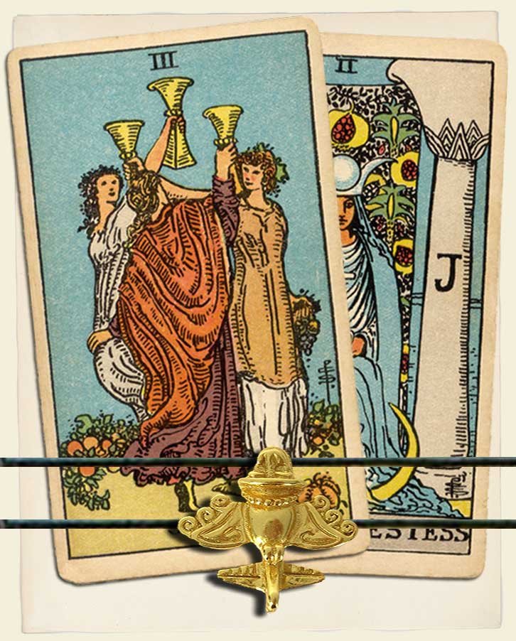 Three Of Cups And The High Priestess Combination Reading With Insights