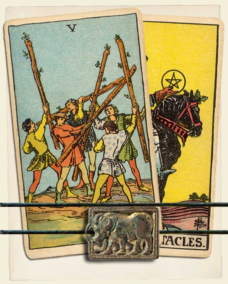 Five Of Wands And Knight Of Pentacles Combination Reading With