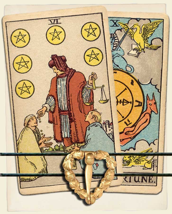 Six Of Pentacles And Wheel Of Fortune Combination Reading With