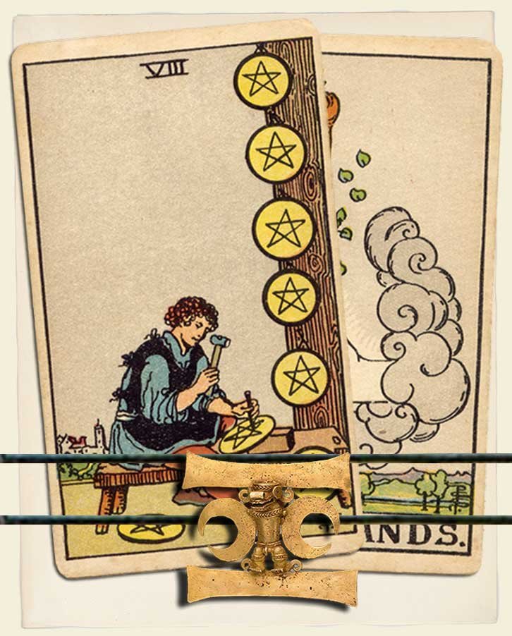 Eight Of Pentacles And Ace Of Wands Combination Reading With Insights