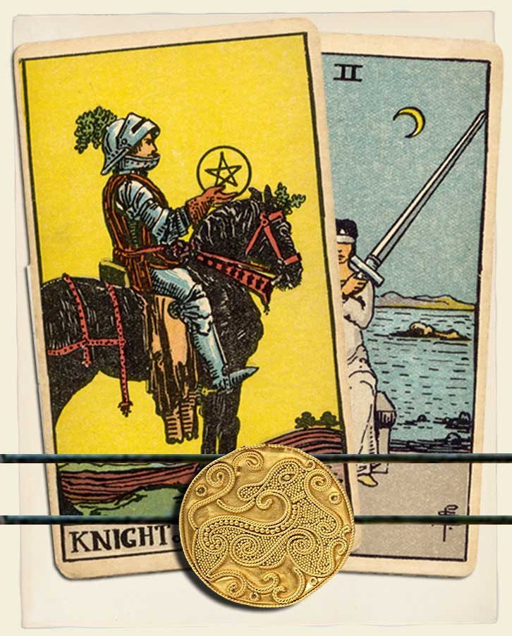 Knight Of Pentacles And Two Of Swords Combination Reading With