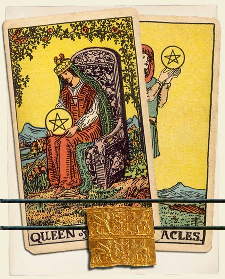 Queen Of Pentacles And Page Of Pentacles Combination Reading With