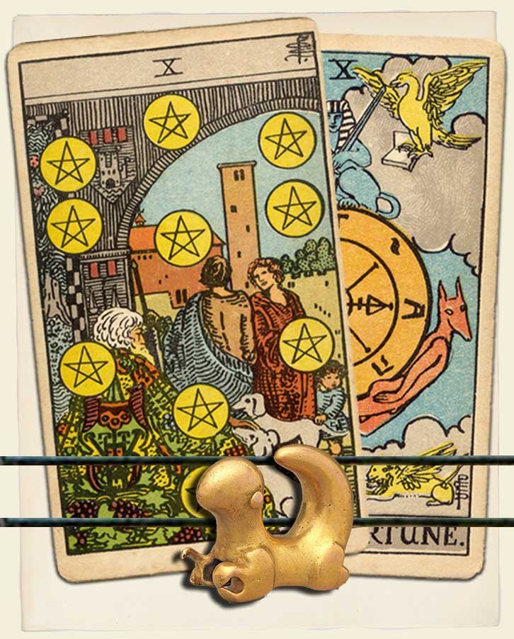 Ten of Pentacles and Wheel of Fortune Combination Reading (with ...