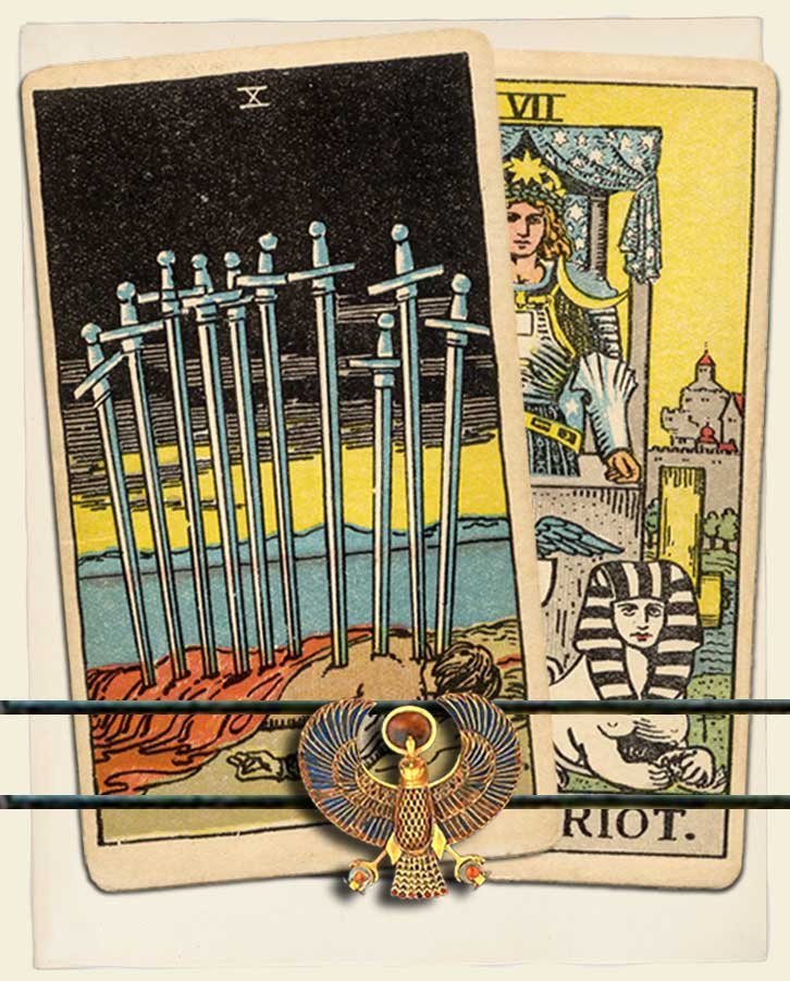 Ten of Swords and The Chariot Combination Reading (with insights for ...