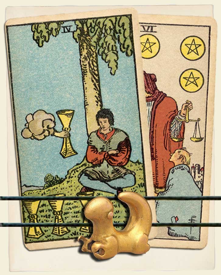 Four of Cups and Six of Pentacles Combination Reading (with insights ...