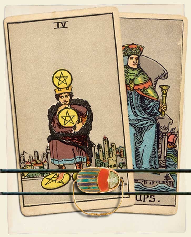 Four of Pentacles and King of Cups Combination Reading (with insights ...