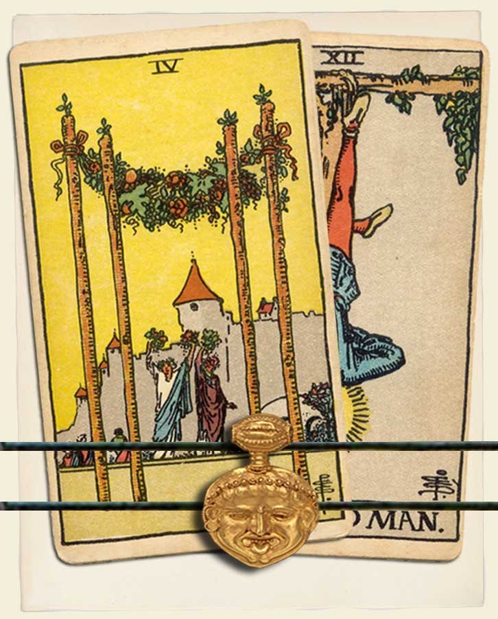 Four of Wands and The Hanged Man Combination Reading (with insights for ...