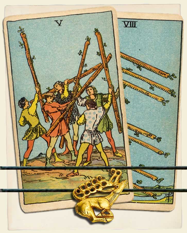 five of wands in love and relationships