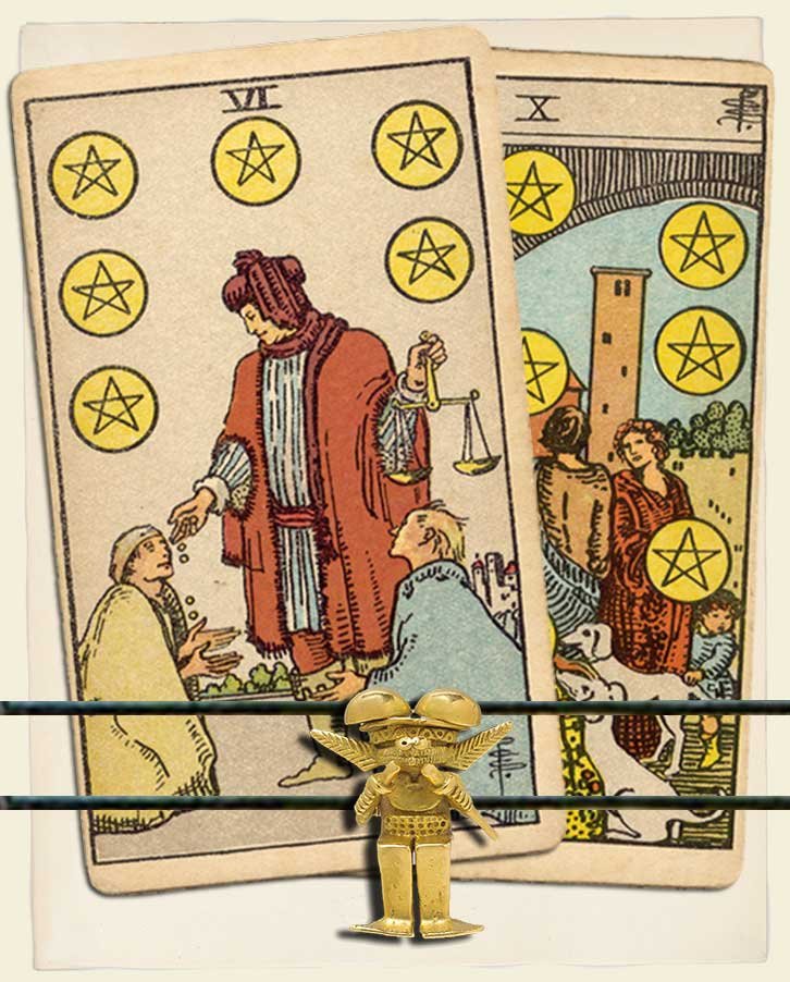 Six of Pentacles and Ten of Pentacles Combination Reading (with ...