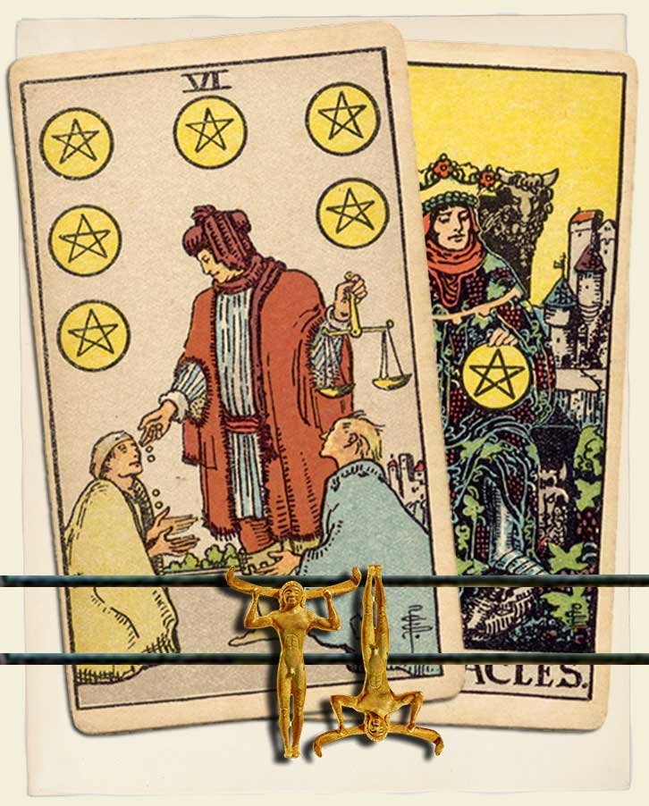 Six of Pentacles and King of Pentacles Combination Reading (with ...