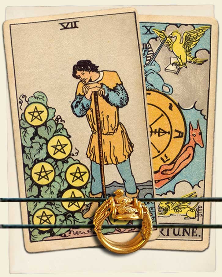 Seven of Pentacles and Wheel of Fortune Combination Reading (with ...