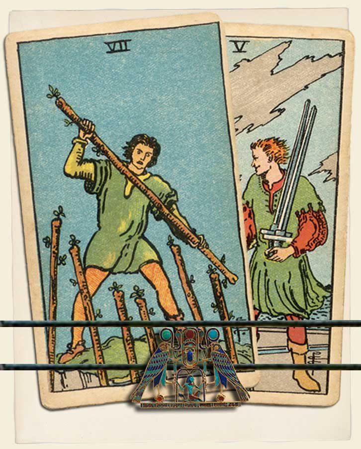 Seven of Wands and Five of Swords Combination Reading (with insights ...