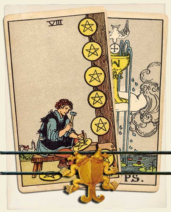 Eight of Pentacles and Ace of Cups Combination Reading (with insights ...