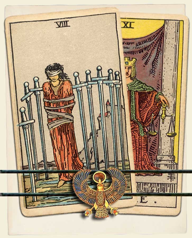 Eight of Swords and Justice Combination Reading (with insights for love ...