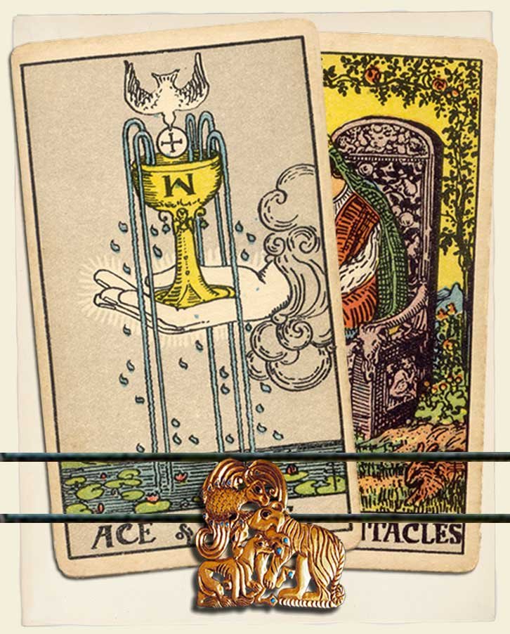 Ace of Cups and Queen of Pentacles Combination Reading (with insights