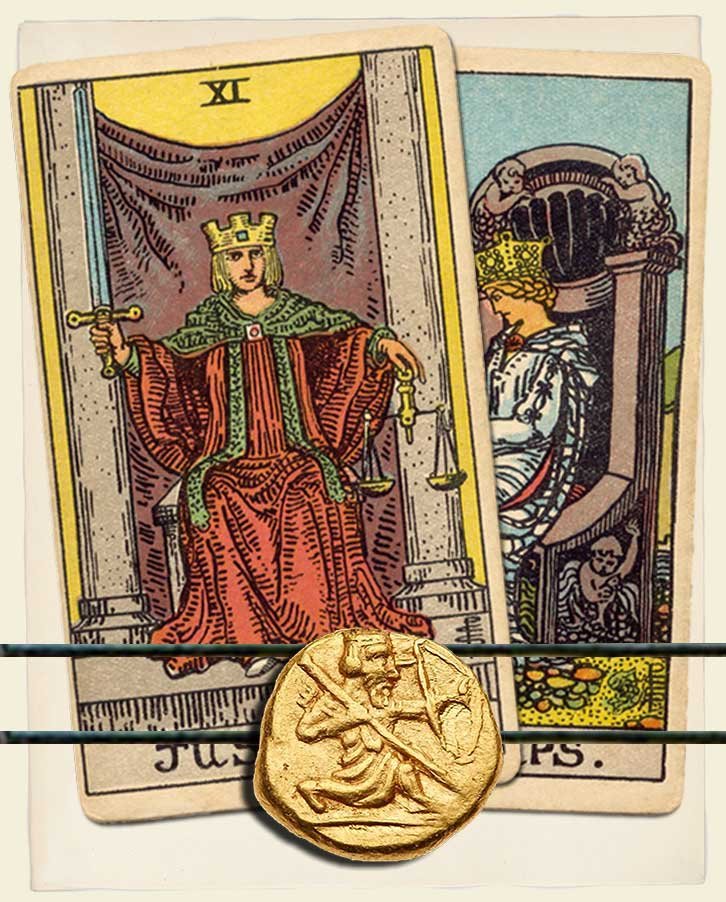 Justice and Queen of Cups Combination Reading (with insights for love
