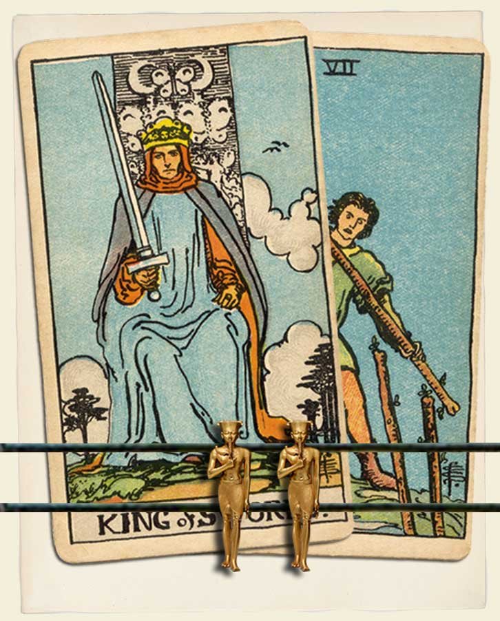 King of Swords and Seven of Wands Combination Reading (with insights ...