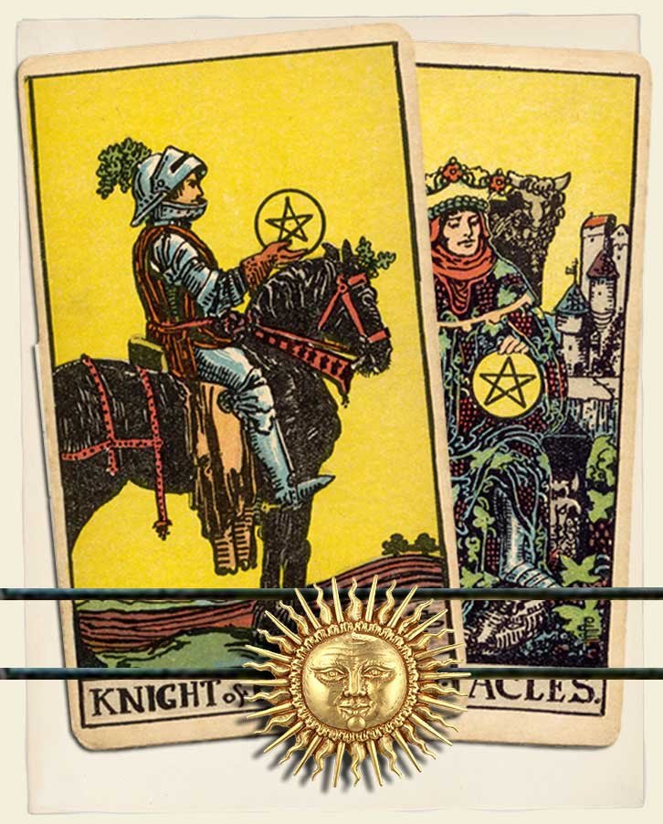 knight of pentacles and king of pentacles combination