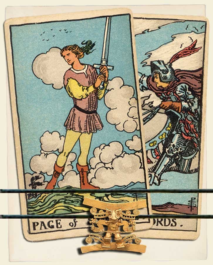 Page of Swords and Knight of Swords Combination Reading (with insights ...