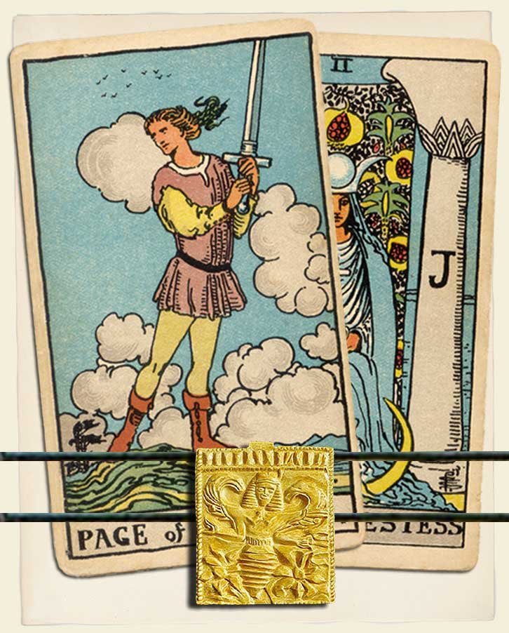 Page of Swords and The High Priestess Combination Reading (with ...