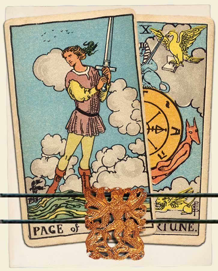 Page of Swords and Wheel of Fortune Combination Reading (with insights ...