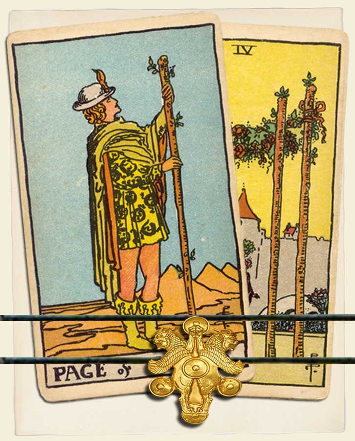 4 of wands love reading