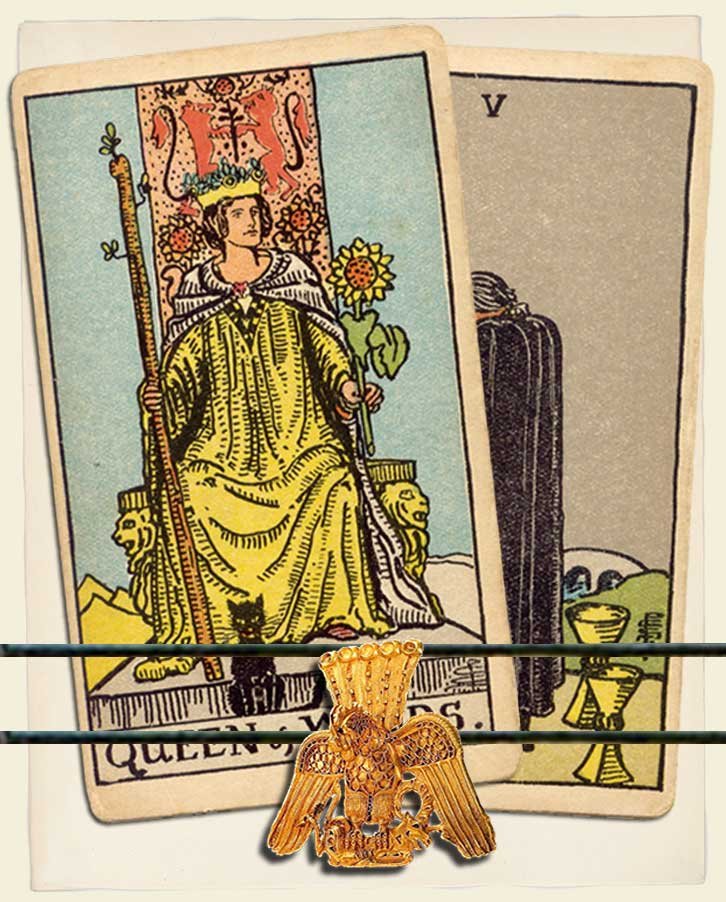 Queen of Wands and Five of Cups Combination Reading (with insights for ...