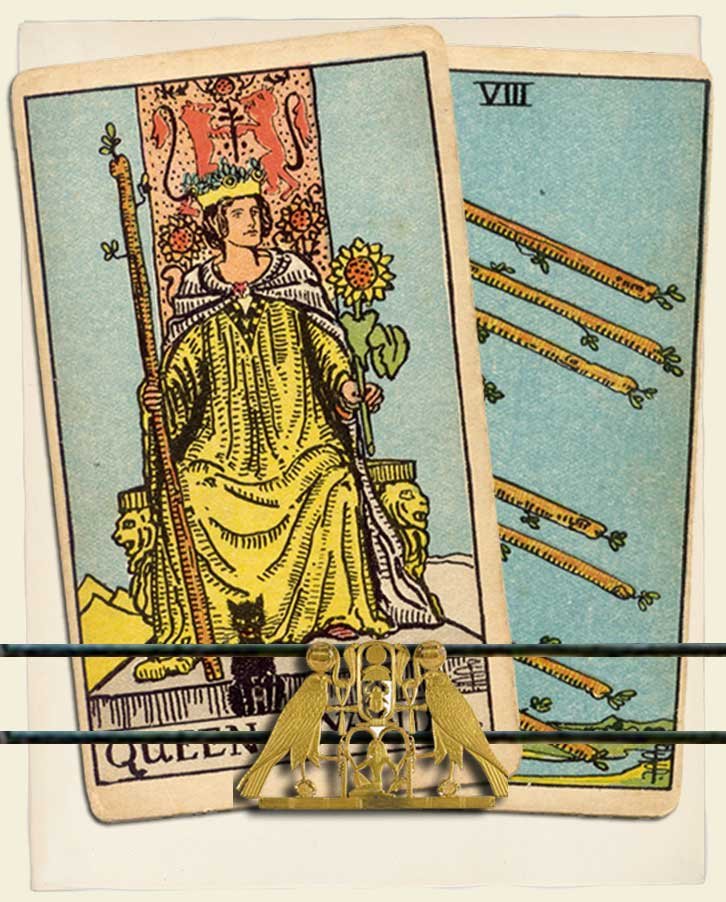 Queen of Wands Tarot Card Meaning and Symbolism, Tarot Oak