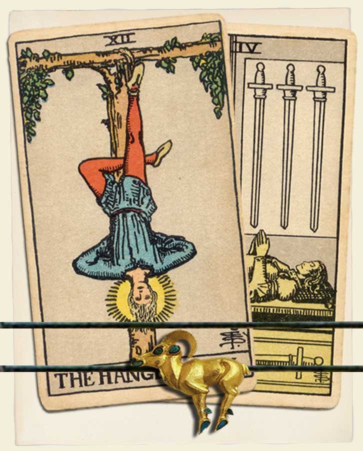 The Hanged Man and Four of Swords Combination Reading (with insights ...